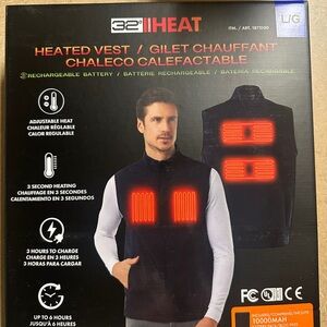 32 Degrees iHeat Heated Vest - Black and Red
